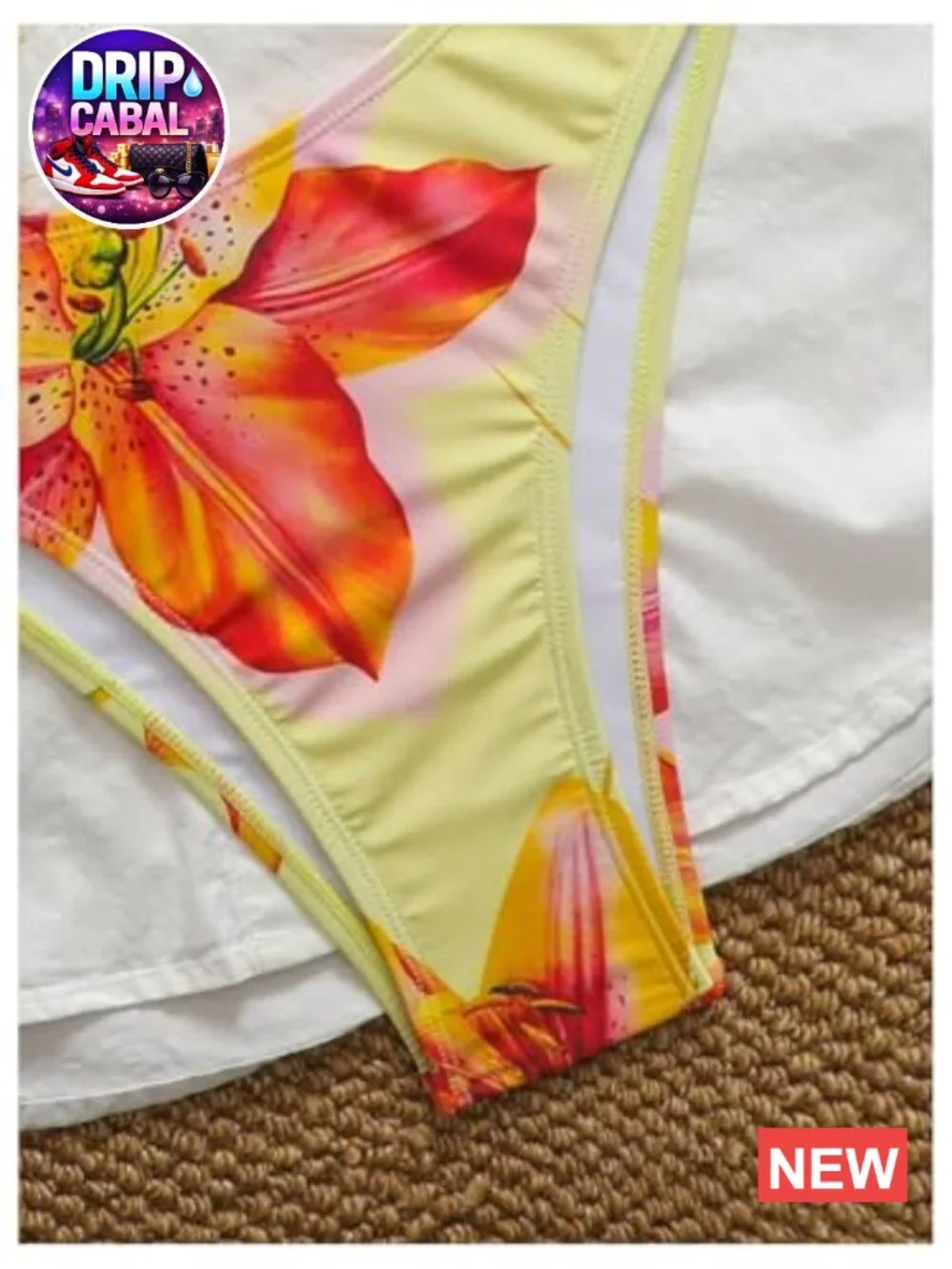 Women's 2 Piece Tankini Set Floral Print Halter V Neck Tie Back Bathing Suits